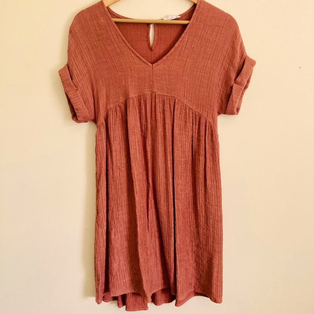 Women’s August Sky Burnt Orange Shift Dress